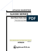 Hitachi Inverter SJH300 Instruction Manual NB5397CX2 PDF