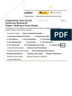 Research Guides: Organizing Your Social Sciences Research Paper: Writing A Case Study