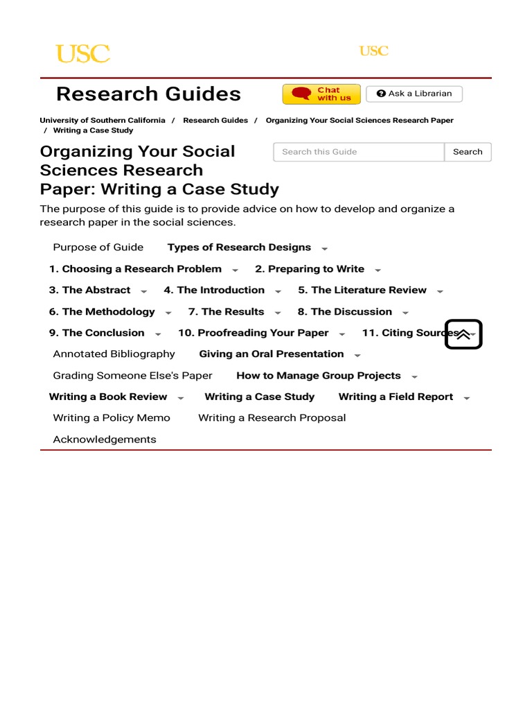 organizing your social sciences research paper