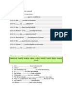 Present Simple (Presente Simple) : Choose The Correct Form of The Following Verbs