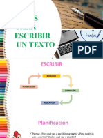 Pasos para Escribir Un Texto