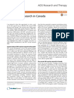 HIV Vaccine Research in Canada: AIDS Research and Therapy