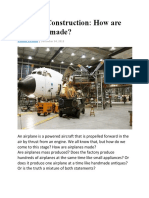 Aircraft Construction: How Are Airplanes Made?: Aviation Facilities