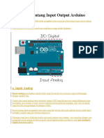 Penjelasan Tentang Input Output Arduino