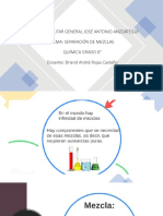 Presentación Química 6° Separación de Mezclas