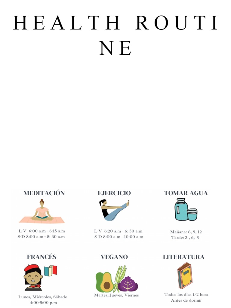 Effective Health Routine Tips | PDF