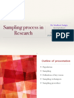 Sampling Process in Research: Dr. Madhuri Sadgir