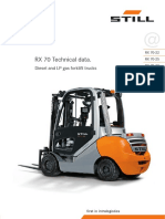 RX 70 Technical Data.: Diesel and LP Gas Forklift Trucks
