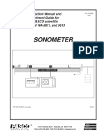 Sonometer: Instruction Manual and Experiment Guide For The PASCO Scientific Model WA-9611, and 9613