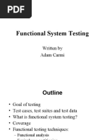 Functional System Testing: Written by Adam Carmi