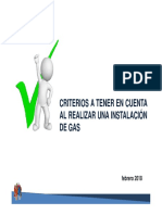 Criterios Al Realizar Una Instalacion de Gas PDF