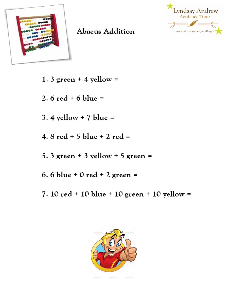 Abacusadditionpdf | PDF