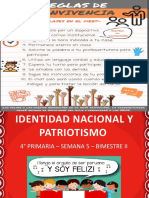 Identidad Nacional y Patriotismo - 4°primaria - Semana 5 - Bimestre Ii