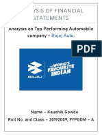 Afs - Final Project - Bajaj Auto PDF