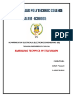 Emerging Technics in Television