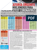 Cartel Test Coronavirus Ok