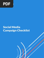 Social Media Campaign Checklist