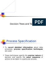 Decision Trees and Tables