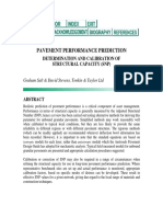 Pavement Performance Prediction: Determination and Calibration of Structural Capacity (SNP)