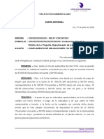 Modelo Carta Notarial - Pago de Alquiler o Desalojo