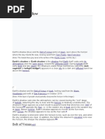 Earth's Shadow: Belt of Venus