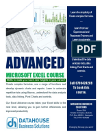 Advanced Excel Brochure PDF