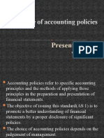 Disclosure of Accounting Policies