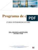 1programa de Clases - Curso Intermedio ETABS PDF