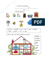 Parts of The House and Prepositions Tests - 27692