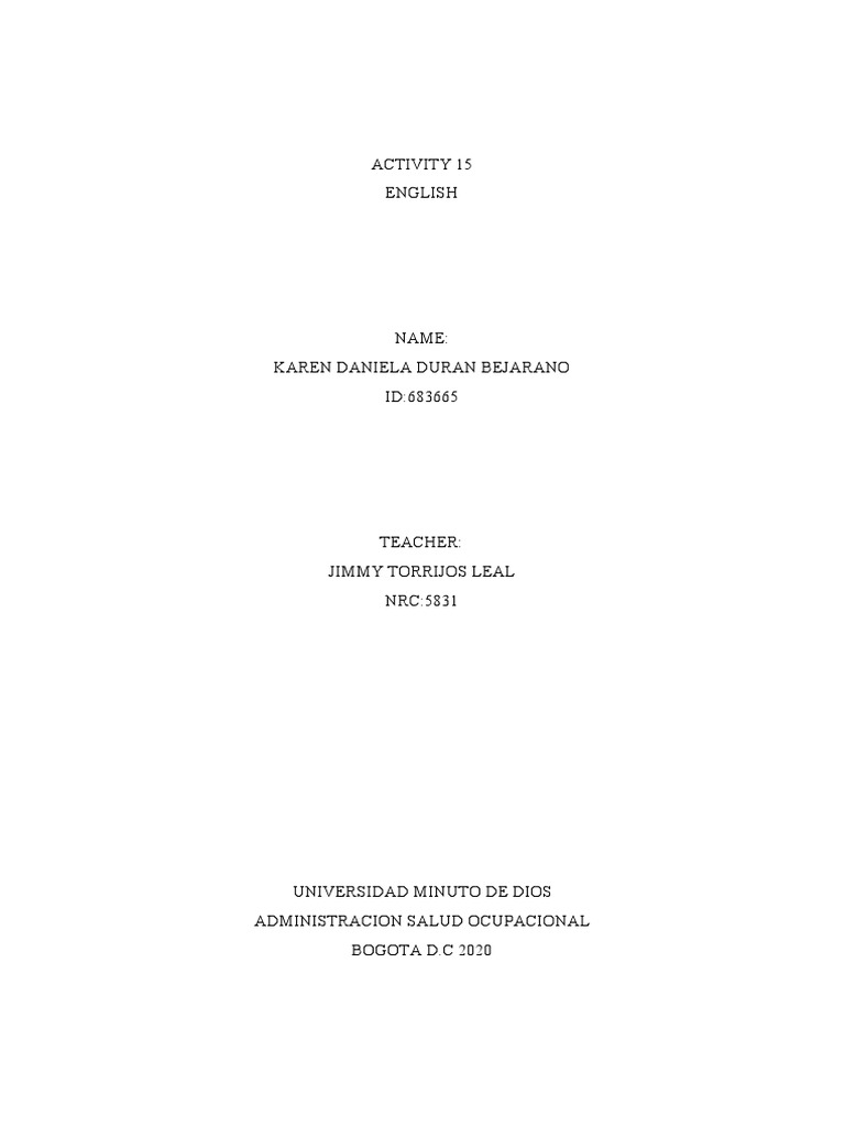 Activity 15 | PDF