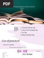 WEB Programming Practical Manual