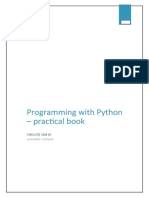 Programming With Python - Practical Book: Sybsc (It) Sem Iii