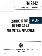 Technique of Fire of The Rifle Squad FM 23-12 PDF