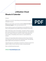 Welcome!: About The Fertilization Cheat Sheets & Calendar