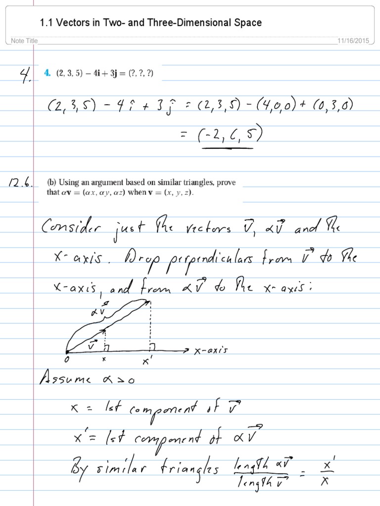 Marsden Vector Calculus, 6th Ed, Solutions PDF PDF Vector