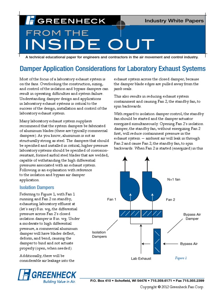 Greenheck Damper Guide PDF Building Engineering Gas Technologies