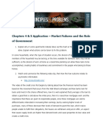 Chapters 4 & 5 Application - Market Failures and The Role of Government