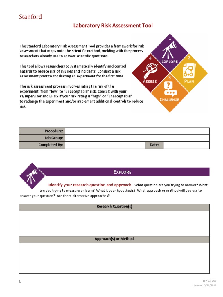 Laboratory Risk Assessment Framework | PDF | Personal Protective ...