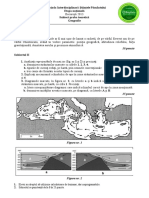 Subiecte - ONSP - Geografie 1