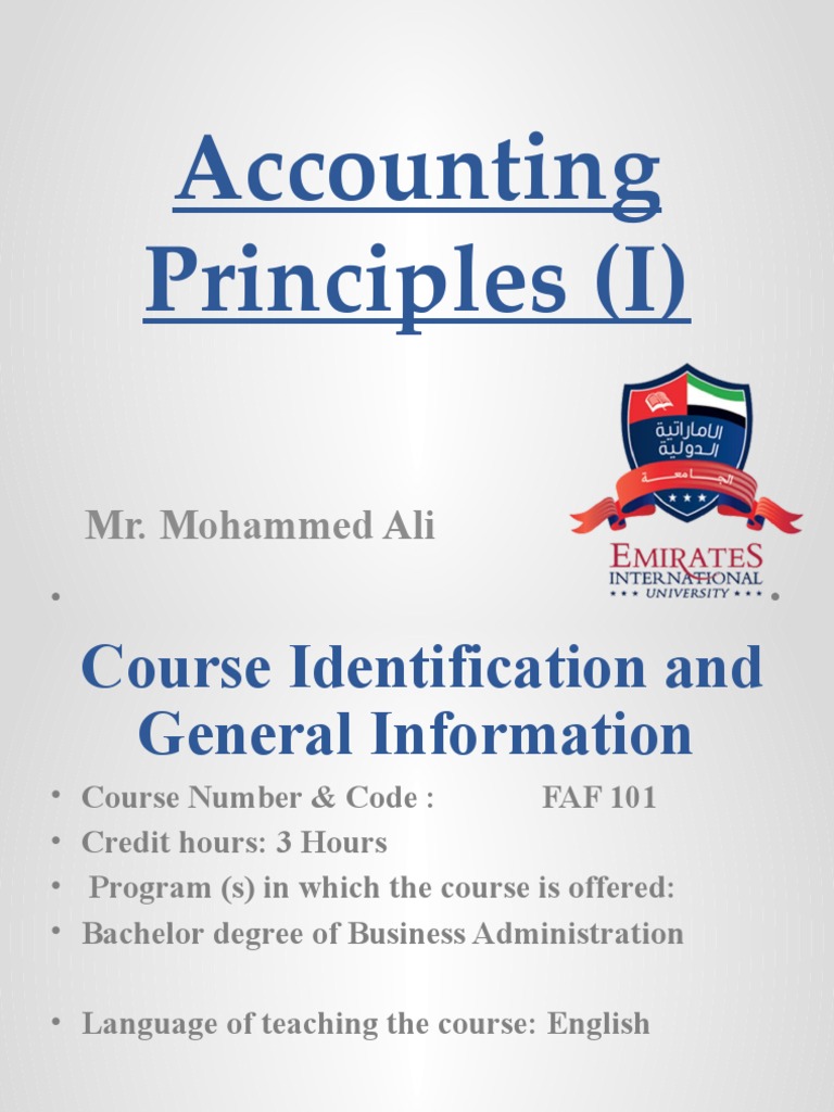 Accounting Principles Overview | PDF | Debits And Credits | Equity ...