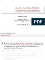 Modelos Actuariales para Riesgo de Credito