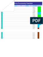 Work Processing Checklist: Sub-Project Staff Start End Current Status Process 0% 25%