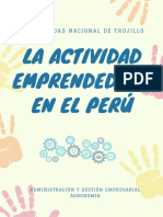 La actividad emprendedora en el Perú