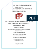 Universidad Tecnológica Del Perú Carrera de Ingenieria de Seguridad Industrial Y Minera