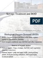 Sewage Treatment and BOD