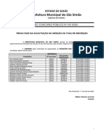 Concurso público de São Simão divulga isenções de taxa de inscrição