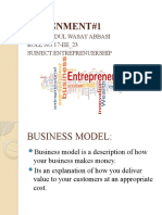 Assignment#1: Name:Abdul Wasay Abbasi ROLL NO:17-EE - 23 Subject:Entreprenuership