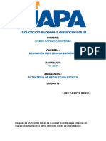 Estrategias para el desarrollo de la producción escrita