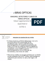 Emisores, Detectores y Cables de Fibras Opticas