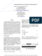 Comparison of Approximate Formulas For The Capacitance of Microstrip Line
